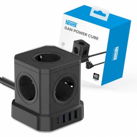 Newell NL4387 GaN Power Cube - kostka zasilająca 9w1, czarna_3
